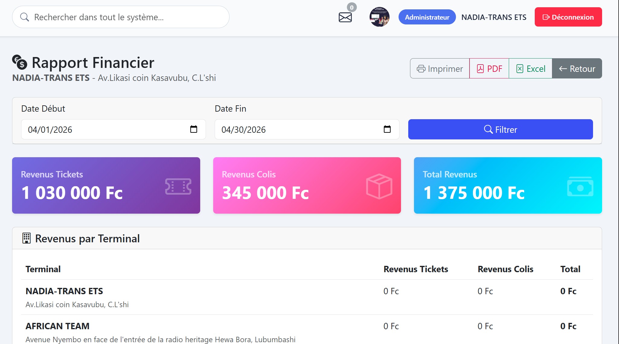 système de gestion de tickets — aperçu (cliquer pour parcourir toutes les photos)